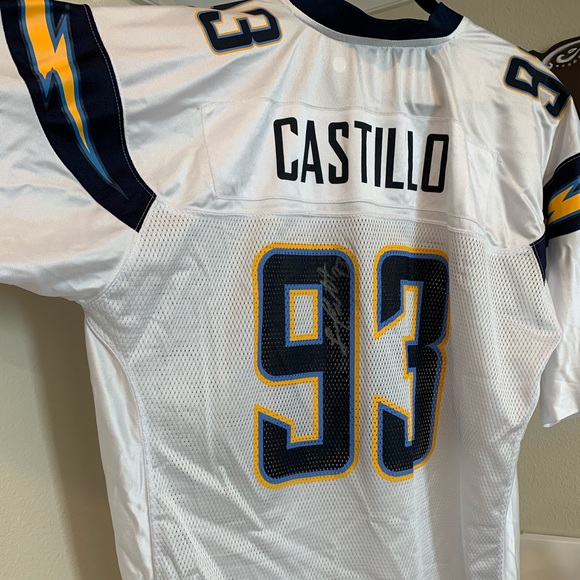 Chargers Signed ON FIELD Castillo Jersey BRAND NEW - Picture 1 of 8